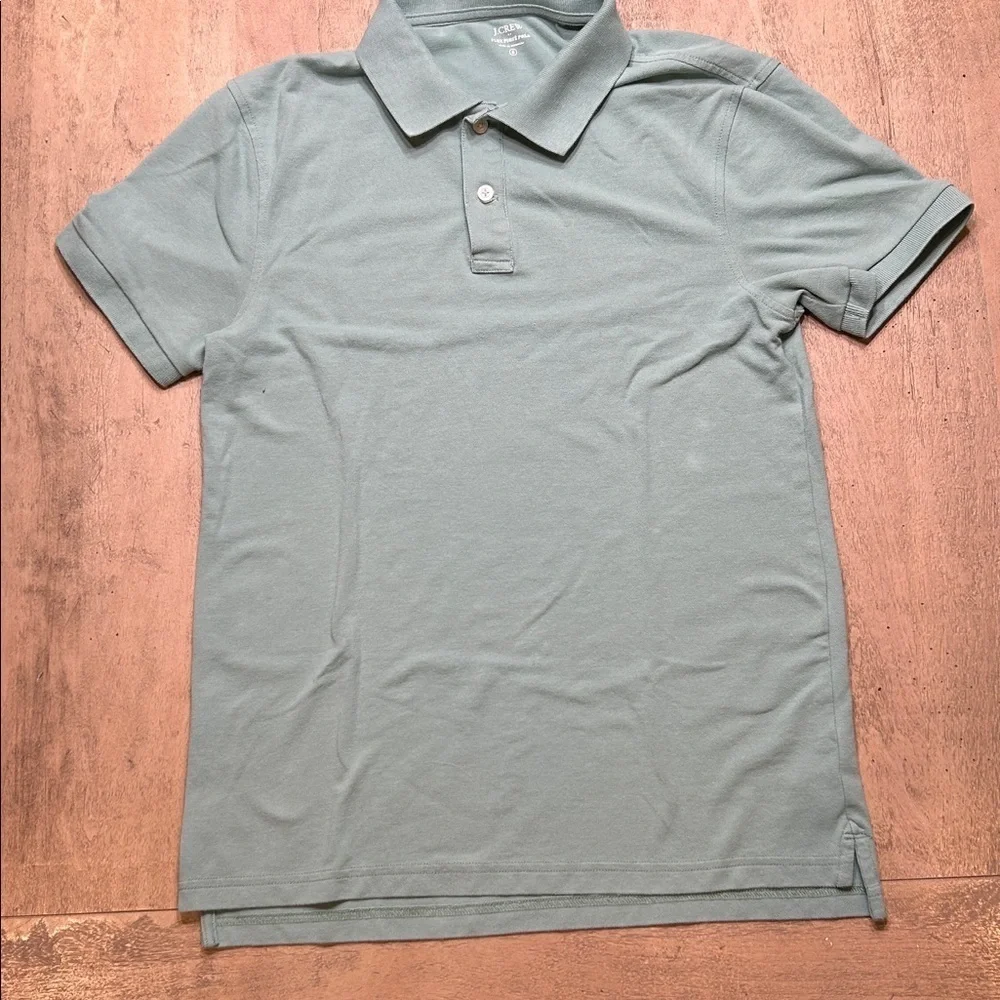 J. Crew Men's Polo Shirt Set - Dark Gray and Sage